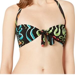 Norma Kamali Squiggle Bikini Top Size XL